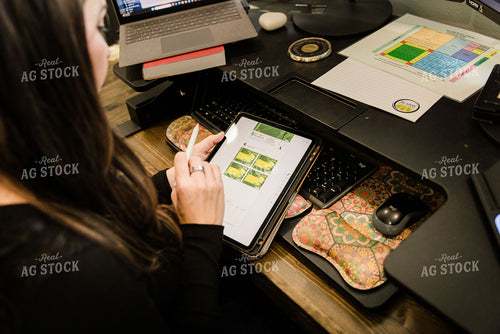 Female Appraiser Working at Computer 9424