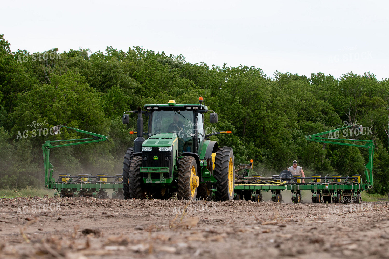 Farmer Walking by Planter 157157