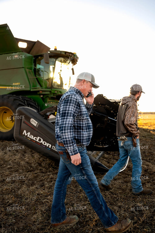 Farmers Walking in Field 115440