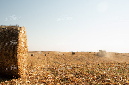 Baling Corn Stalks 223026