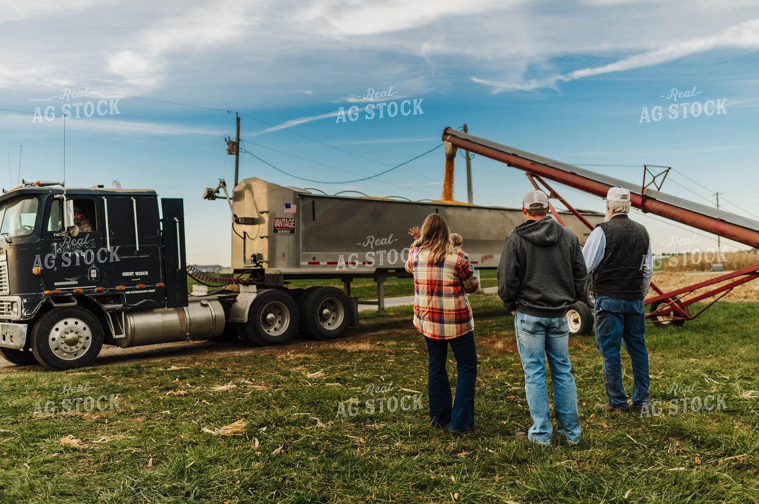 Farmers Talking by Truck 115152