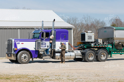 Farmers Talking by Truck 52969