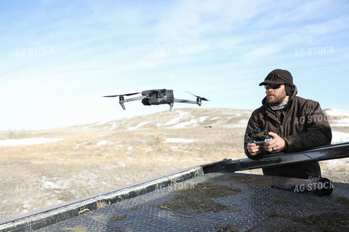 Farmer Flying Drone 117026