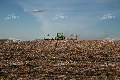 Tractor and Planter in Field 76380