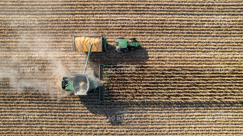 Aerial Corn Harvest 114012