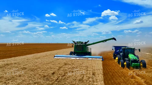 Aerial of Wheat Harvest 199073