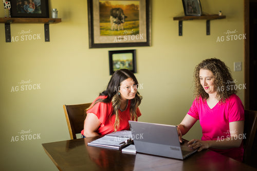 Female Farmers on Computer 8097