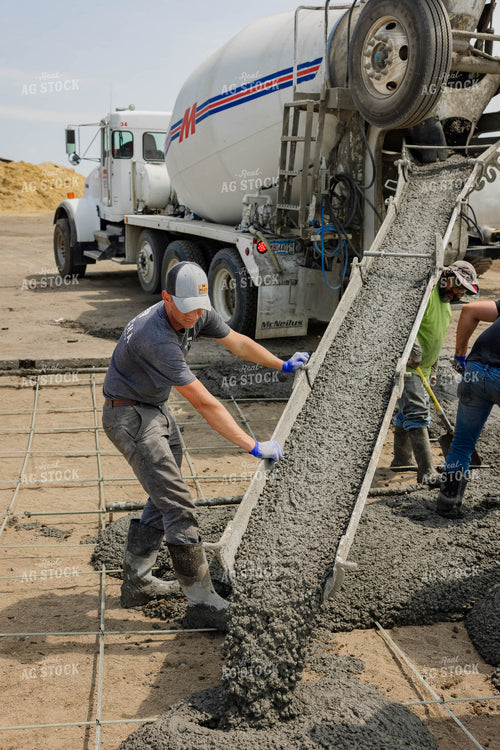 Pouring Cement at Dairy Farm 152668