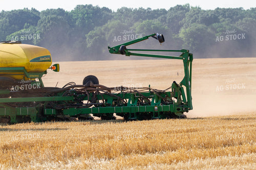 Planter in Harvested Wheat Field 79066