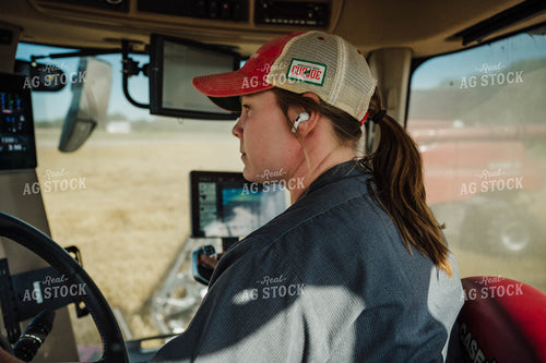Female Farmer Driving Tractor 115217