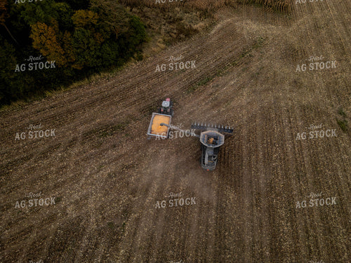 Aerial of Corn Harvest 115567