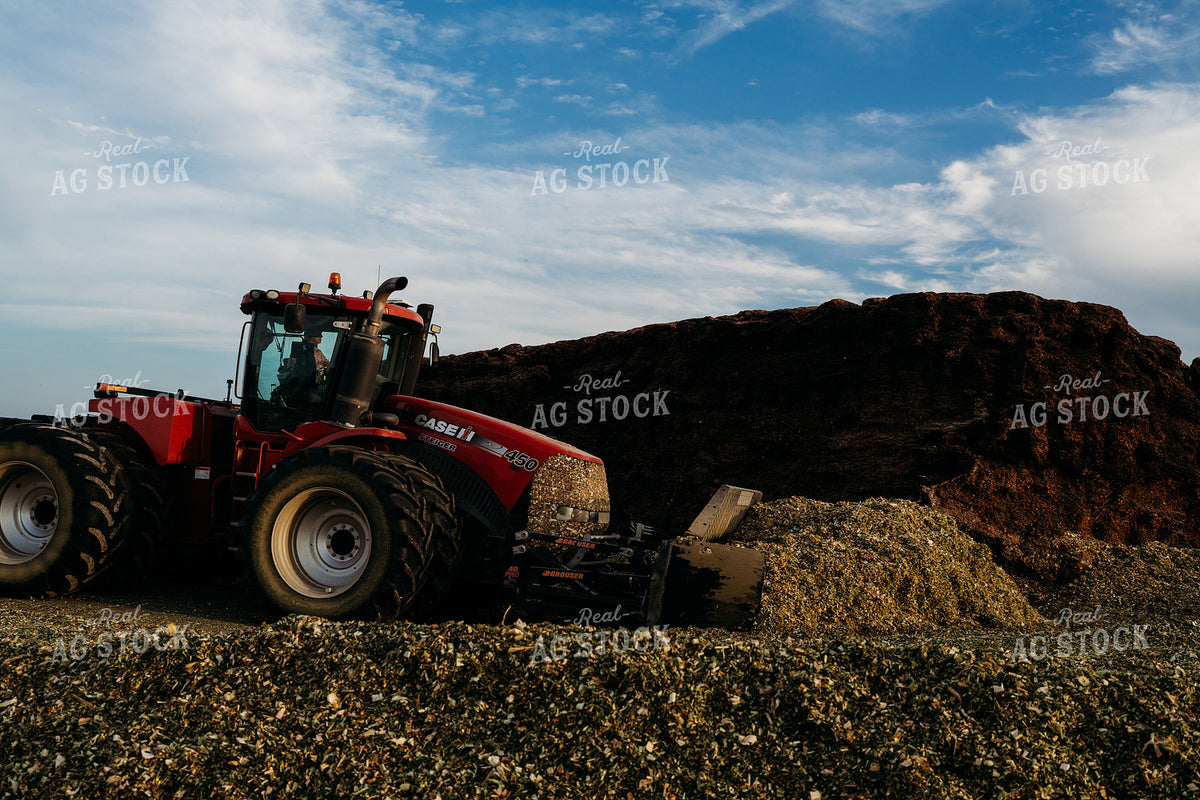 Packing Silage Pile 196376