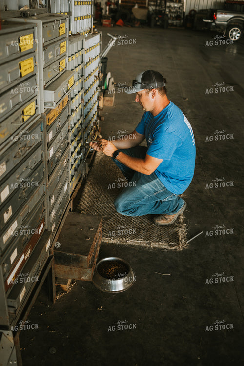 Farmer Working in Farm Shop 6194