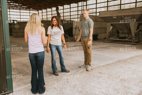 Farmers Talk to One Another in Shed 7554