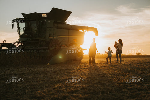 Farm Family in Soybean Field 6969