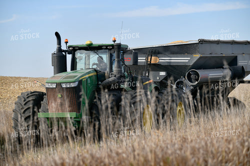 Tractor in Field During Corn Harvest 86035