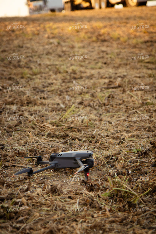 Drone in Cut Soybean Field 268076