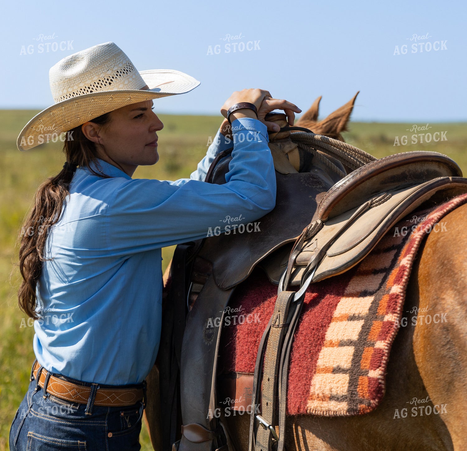 Female Rancher and Horse 71035