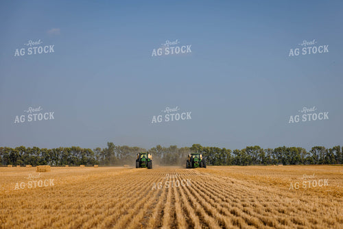 Baling Straw Bales 152339
