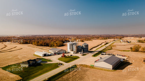 Rural Harvest Scene with On Farm Storage 9521