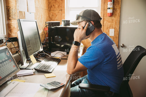 Male Farmer Talking on Phone 7018