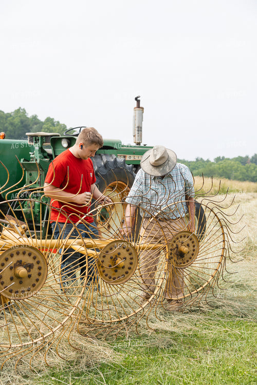 Working on Hay Rake 295054