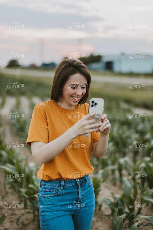 Female Farmer Takes Picture 7832