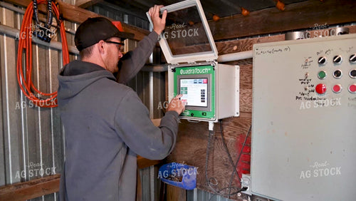 Farmer Testing Corn Moisture On-farm Storage - 464