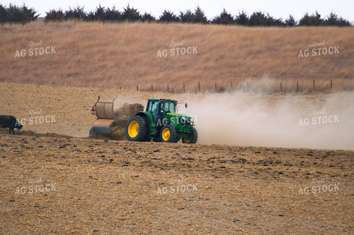 Feeding Out Hay to Cattle 82200