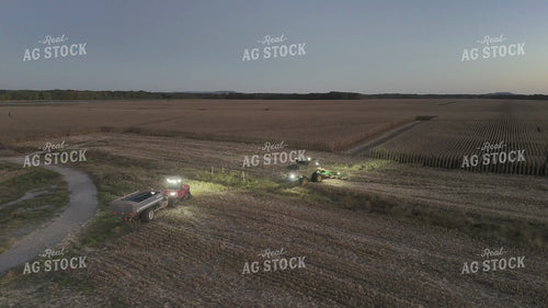 Aerial of Corn Harvest 149092