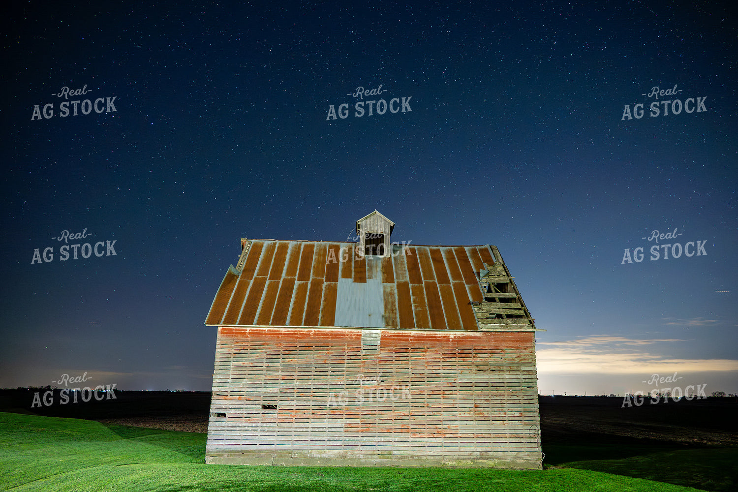 Farm Buildings with Stars at Night 302008