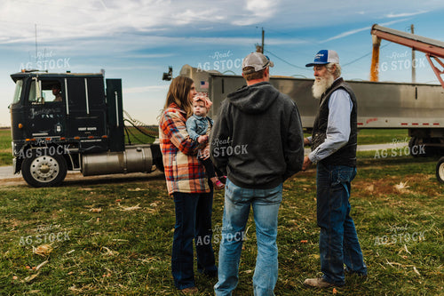 Farmers Talking by Truck 115153