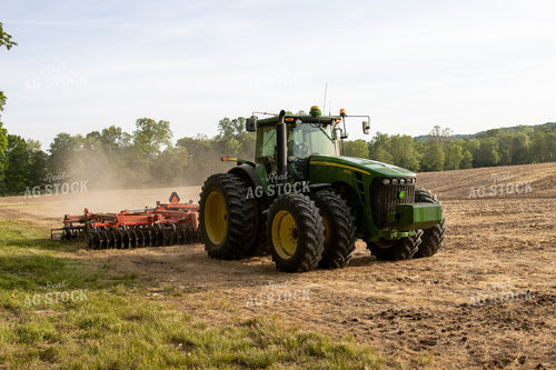 Vertical Tillage in Spring with Tractor 52085