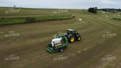 Wrapping Square Bales 215059