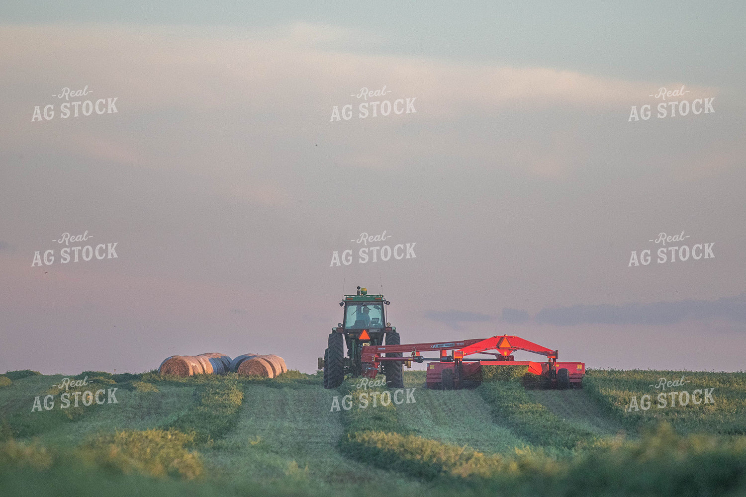 Tractor Cutting Alfalfa 72067
