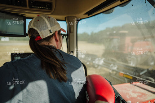 Female Farmer Driving Tractor 115218