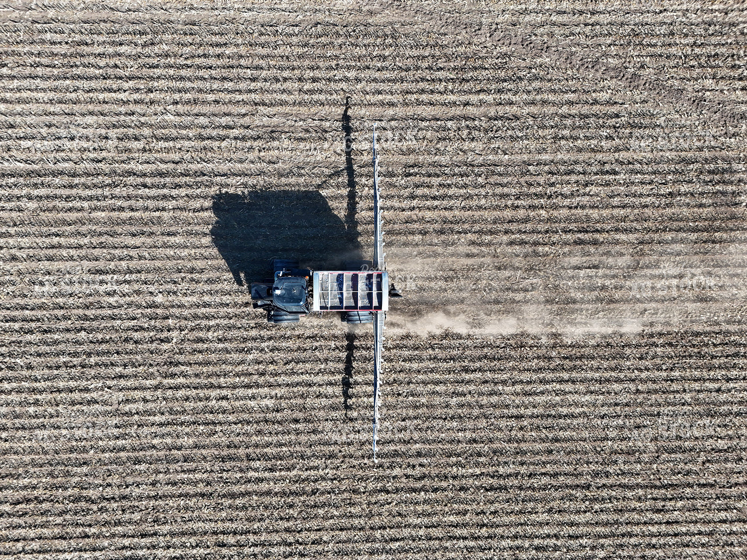 Aerial of Dry Fertilizer Application 239547