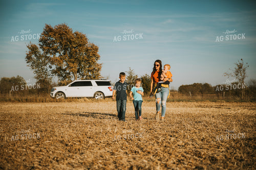 Farm Family in Field 7209
