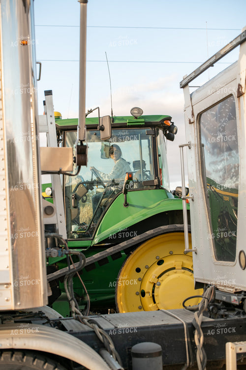 Female Farmer Driving Tractor 76561
