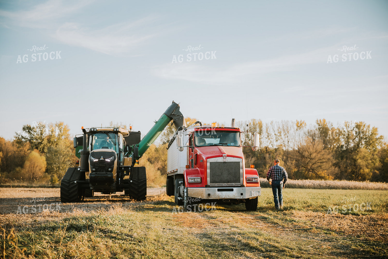 Farmer Near Harvest Equipment 6738