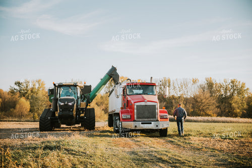 Farmer Near Harvest Equipment 6738