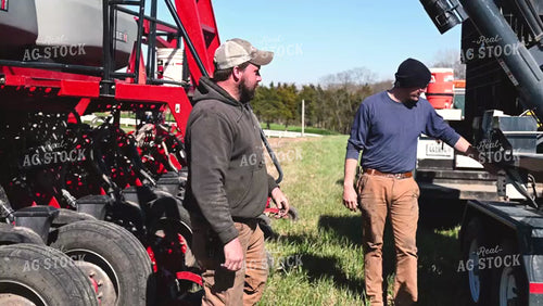 Farmers Talking While Loading the Planter - 327