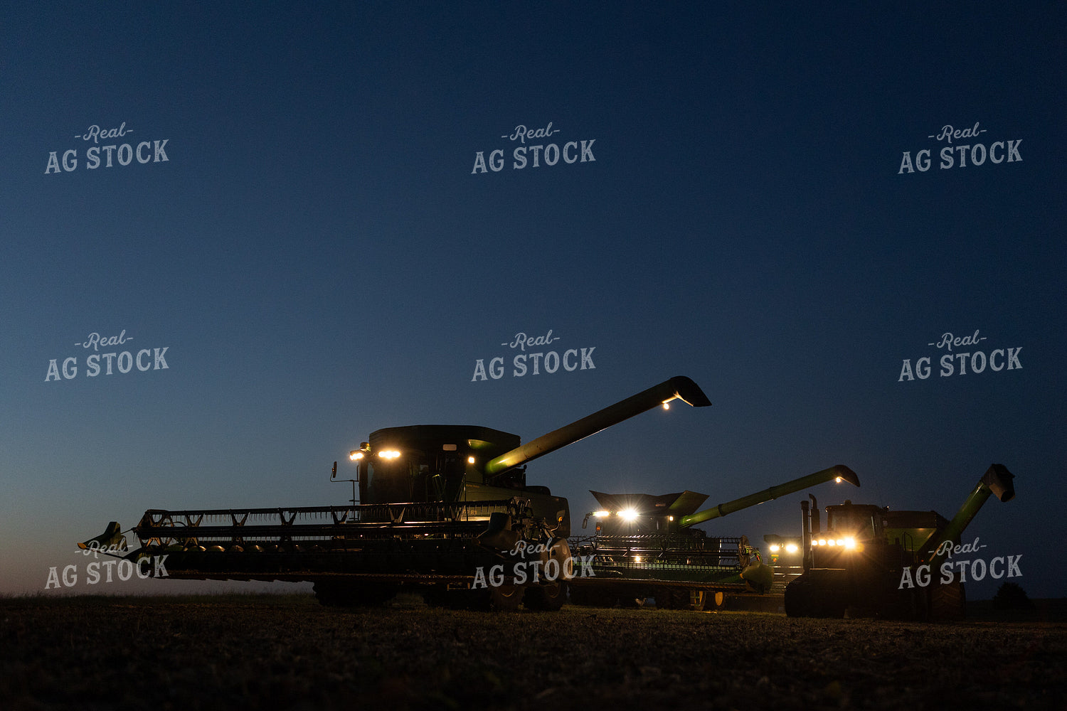 Harvest Machinery at Night 77281