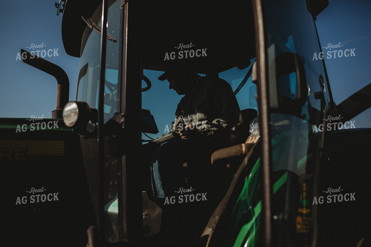 Farmer in Planter Silhouette 4088