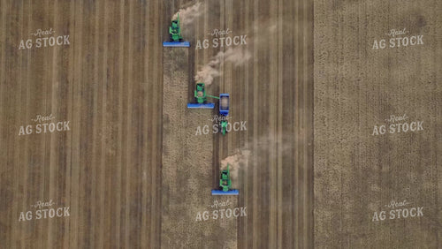 Overhead of Wheat Harvest 199030