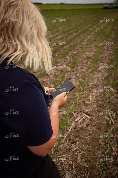 Female Agronomist Scouting Field 67764