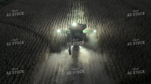Aerial of Combine at Night 149090