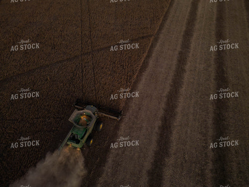 Overhead of Soybean Harvest 115457