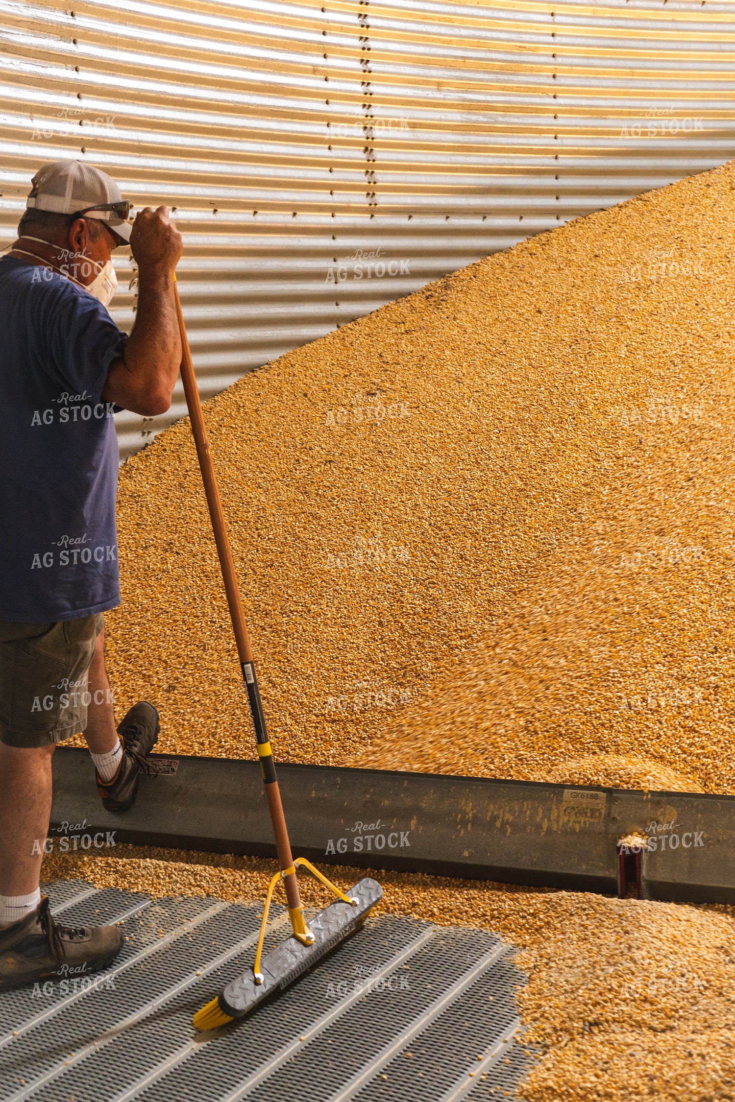 Sweeping a Grain Bin 128034