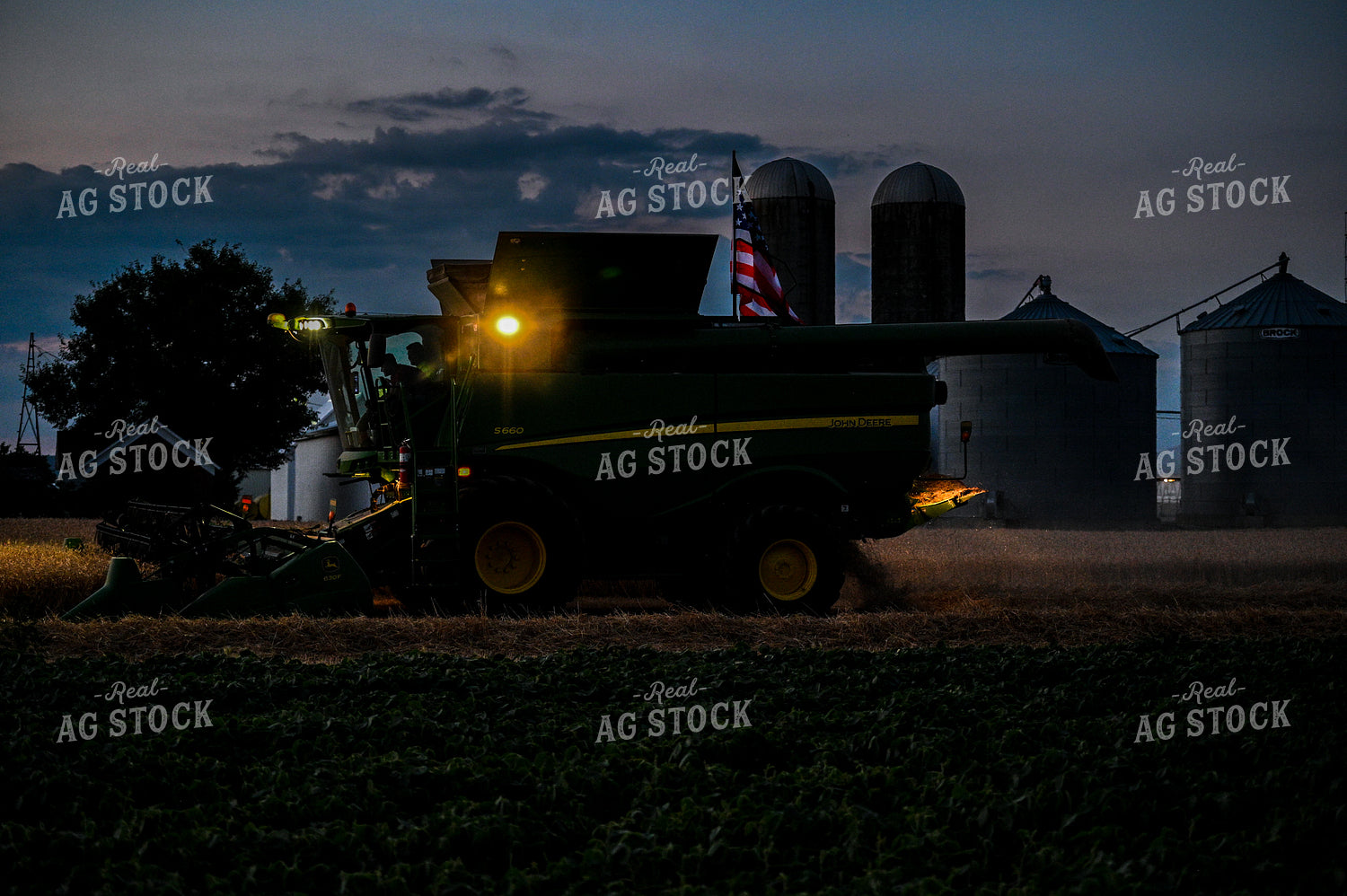 Wheat Harvest at Night 90033